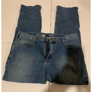 Carhartt Men’s Size 38x34 Relaxed Fit Straight Leg Blue Denim Jeans